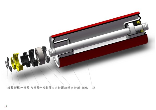 Convey idler roller